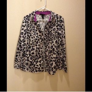 Lane Bryant button down shirt.Animal print.Size 18